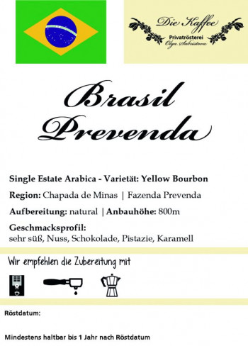 Brasil Yellow Bourbon - Prevenda 1000g / ganze Bohne