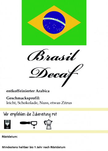 Brasilien entkoffeiniert