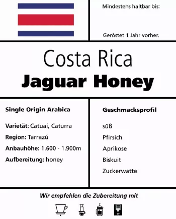 Costa Rica "Jaguar" Honey
