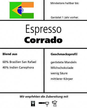 Espresso "Corrado" 1000g / Rundfilter