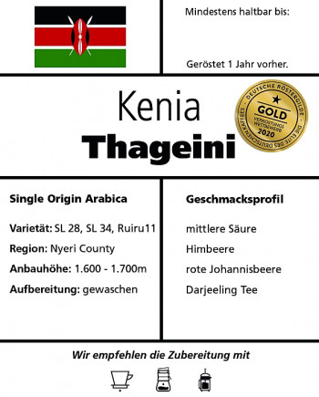 Kenia "Thageini" ganze Bohne / 250g
