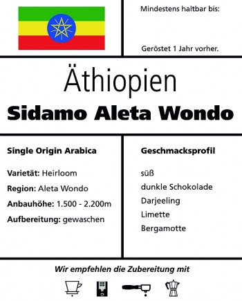 Äthiopien Sidamo "Aleta Wondo"
