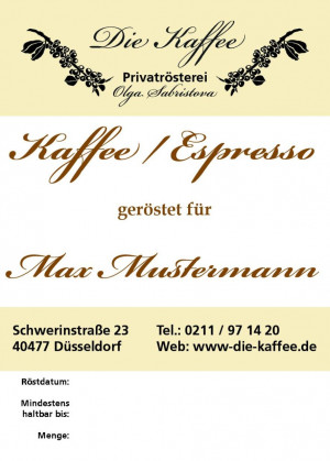 Persönlicher Kaffee / Espresso