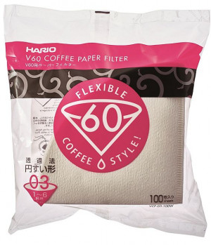 100 Filtertüten für Hario Coffee Dripper V60 03