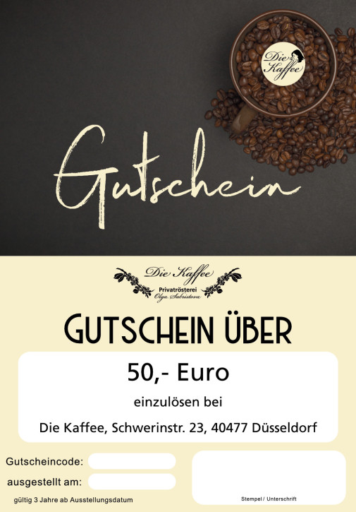 Guthabenkarte Ladengeschäft - 50,- Euro