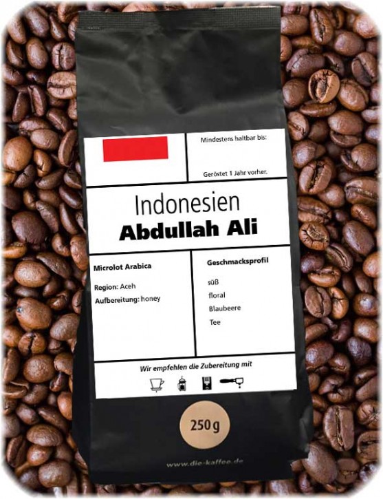 Indonesien "Abdullah Ali" ganze Bohne / 1000g