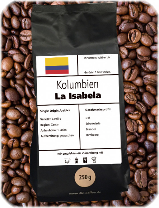 Kolumbien - "La Isabela" 250g / Stempelkanne