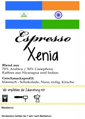 Espresso "Xenia" 1000g / ganze Bohne