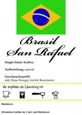 Brasil Cerrado San Rafael ganze Bohne / 500g