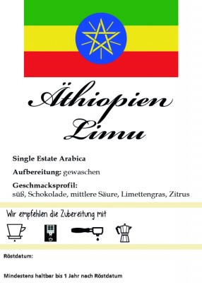 Äthiopien Limu ganze Bohne / 250g