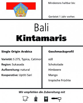 Bali - Karana Kintamaris 500g / Stempelkanne