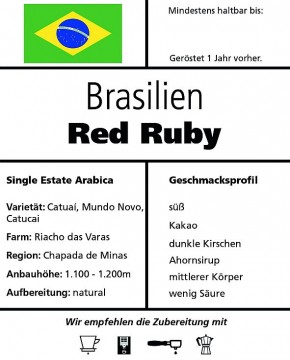 Brasil "Red Ruby" 500g / Filtermaschine