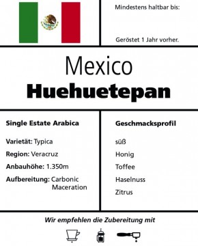 Mexico "Huehuetepan" 250g / Filtermaschine