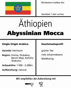 Äthiopien Abyssinian Mocca